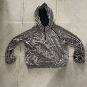 Tan  shimmery hoodie worn a few times for dance